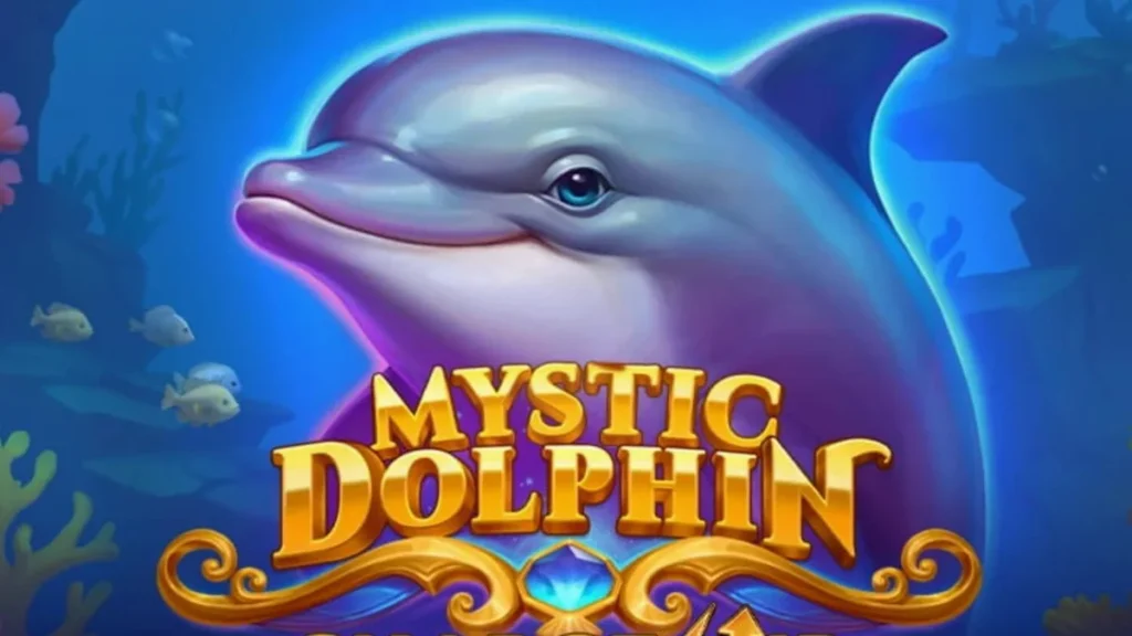 Pemandangan bawah laut Mystic Dolphin Charge Up dengan lumba-lumba dan terumbu karang