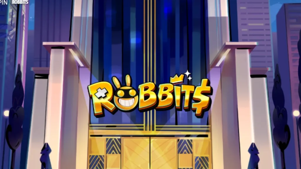 Karakter kelinci perampok dalam permainan slot Robbits oleh Quickspin